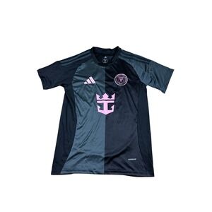 Adidas Inter Miami CF Messi 10 Training Jersey Mens Small Black Pink Aeroready